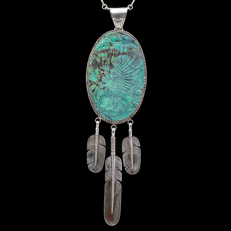 Native American Inspired Turquoise Necklace 2 – Beads of Paradise