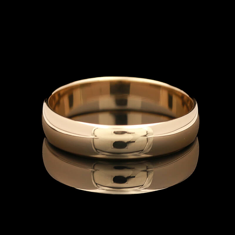 Buy 14k HOLLOW Gold Wedding Band, Flat Top Design, Simple Gold Ring,  Unisex, Classic Wedding Ring, Bridal Jewelry, Fine Handmade Ring, Maddie  Online in India - Etsy