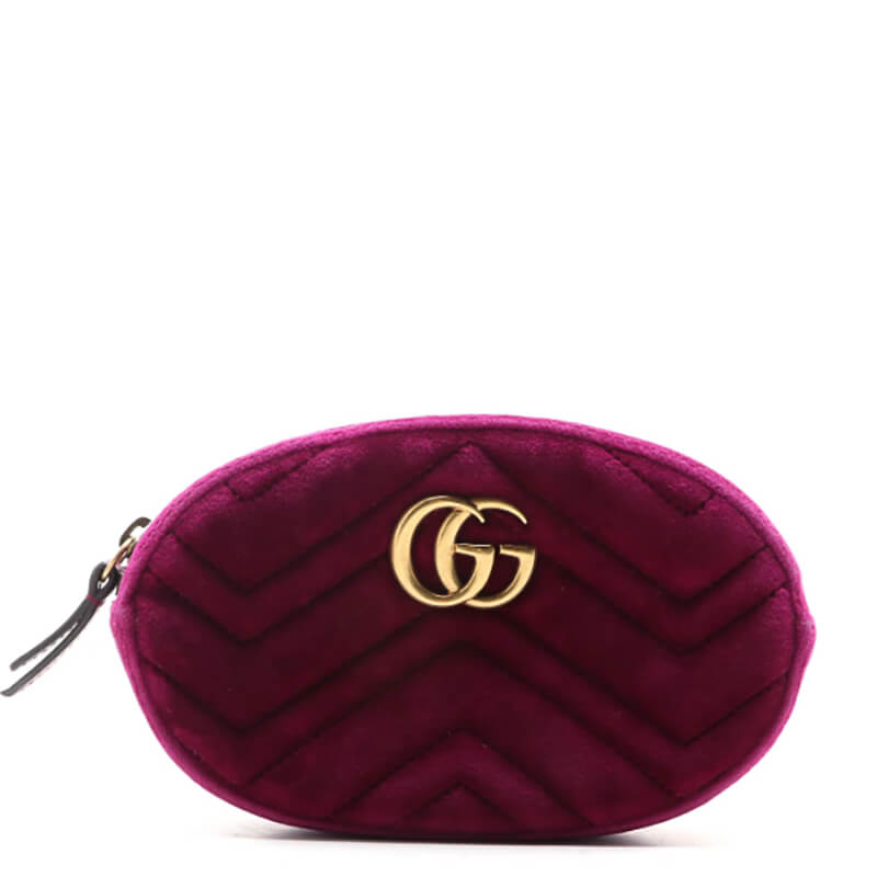Gucci GG Marmont Bag in Matelasse Chevron Velvet - Style