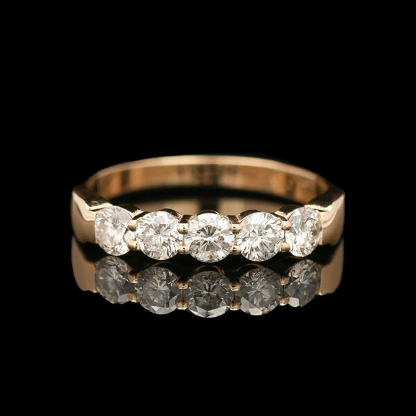 an antique five stone diamond ring