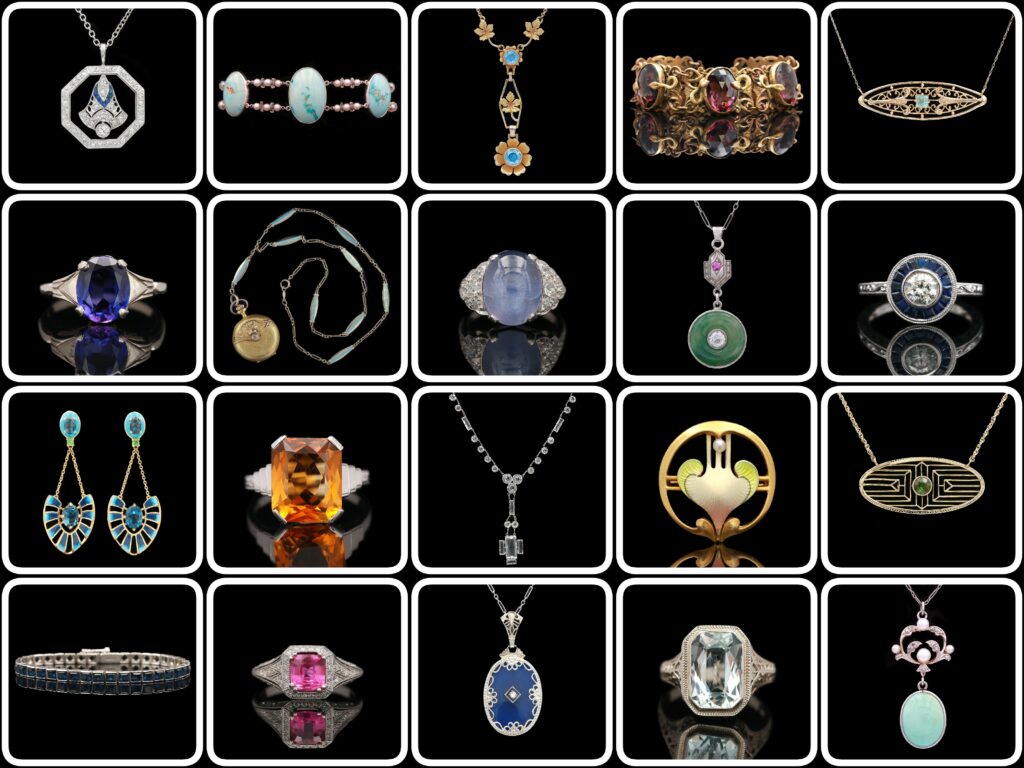 many different types of jewelry are shown