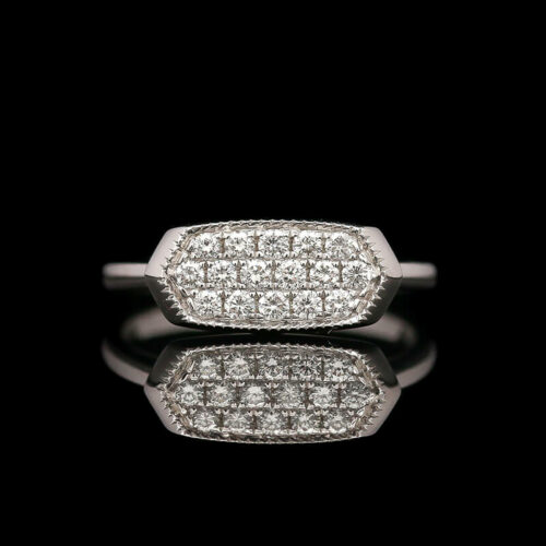 a diamond ring on a black background