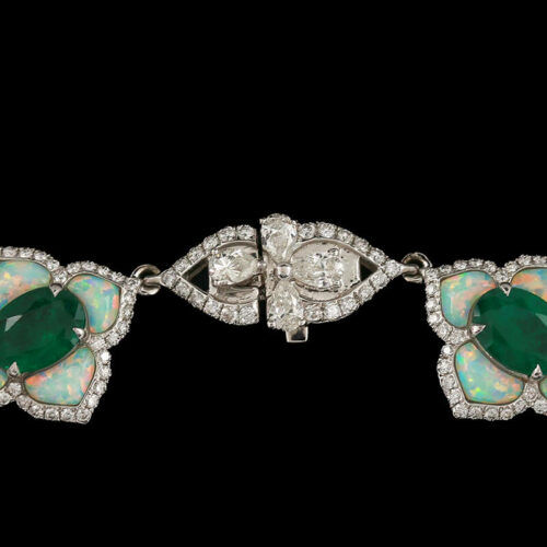 an opal and diamond bracelet