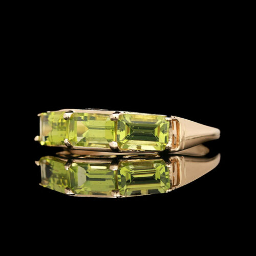 a pair of yellow sapphire and diamond rings