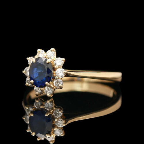 an antique sapphire and diamond ring