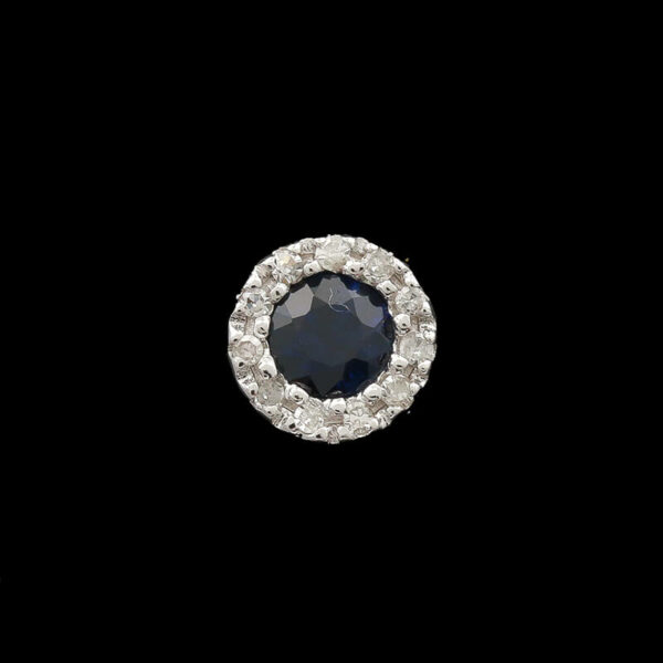 a diamond and sapphire brooch