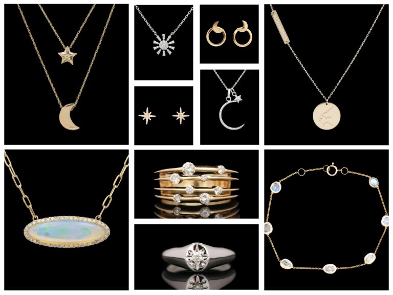 a collage of different types of jewelry