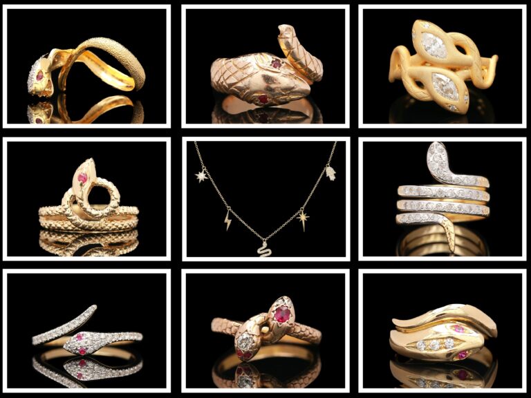 many different types of rings and necklaces