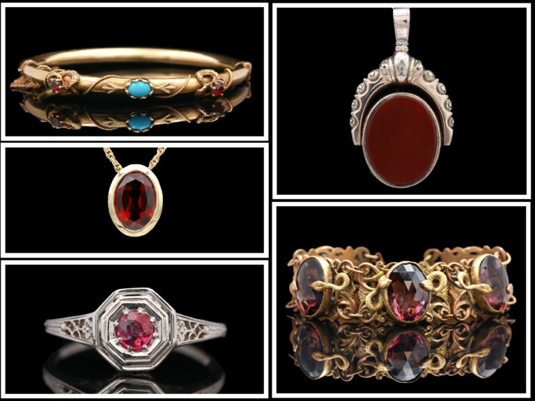 a collage of different rings and pendants