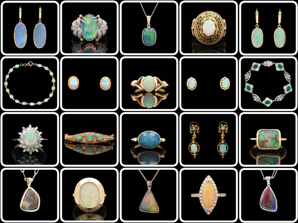 an assortment of jewelry is shown in this image