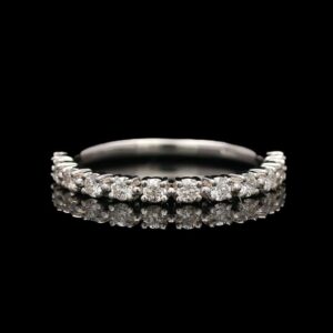 Sindur Custom Design 14k White Gold & Diamond "Kathleen" Wedding Band