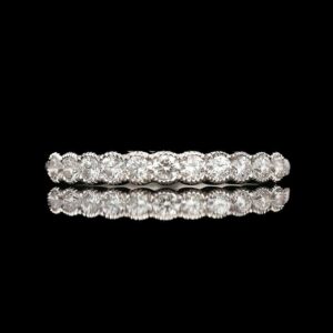 Adrianna Papell 14k White Gold 0.33 ctw Diamond Band