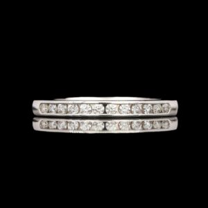 Finks Platinum 0.20 CTW Channel Set Diamond Band