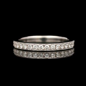 18k White Gold 0.32 CTW Faux Channel Set Diamond Band