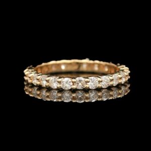 14k Yellow Gold 1.25 CTW Diamond Eternity Band