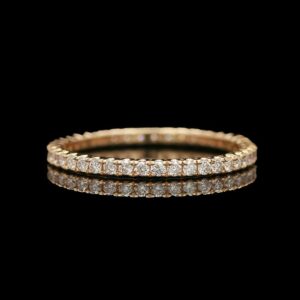 14k Yellow Gold 0.62 CTW Diamond Eternity Band