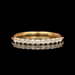 18k Yellow Gold 0.25 CTW Diamond Half Eternity Band
