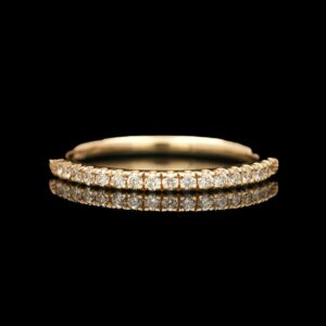 14k Yellow Gold 0.19 CTW U Prong Diamond Band