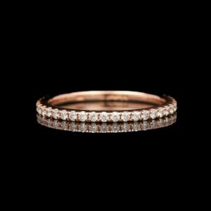 14k Rose Gold 0.25 CTW Diamond Eternity Band