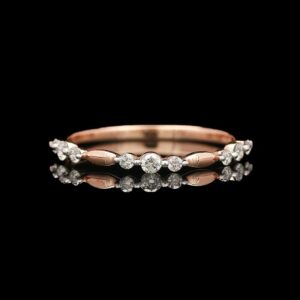 10k Rose Gold 0.20 CTW Diamond Band