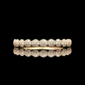 14k Yellow Gold 0.40 CTW Micro Pave Diamond Band