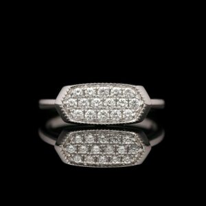 14k White Gold 0.33 CTW Diamond Band Ring