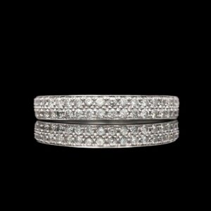 Harout R 14k White Gold 0.65 CTW Pave Diamond Band