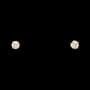 14k Yellow Gold 0.16 CTW Diamond Studs