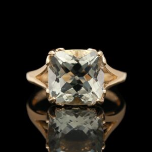 14k Yellow Gold and Prasiolite Ring