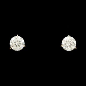 14k Yellow Gold 1.00 CTW Lab Grown Diamond Martini Stud Earrings