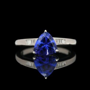 Rhapsody Platinum Tanzanite & Diamond Ring