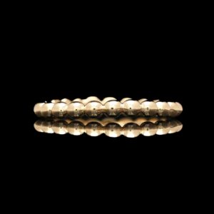 14k Yellow Gold Embossed Band Ring