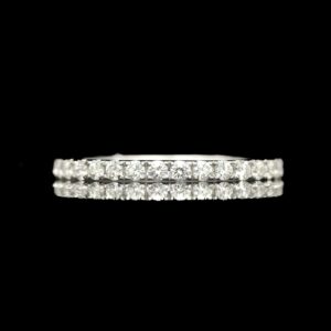 18k white gold 0.75 ctw diamond eternity band