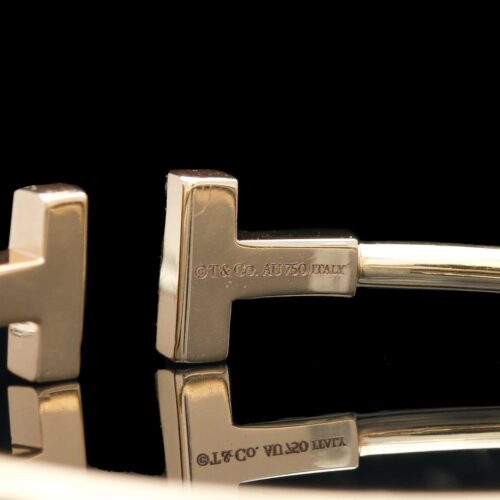 Tiffany & Co. Tワイヤー Tiffany & Co T Wire Bracelet 18K Yellow Gold | eBay