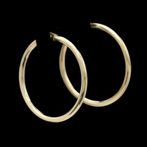 14k Yellow Gold 28.00 MM Hoop Earrings