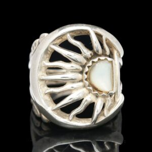 Sterling Silver Mother of Pearl Sun Ring