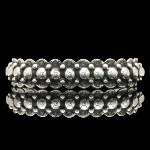 Navajo Hand-Stamped Sterling Silver Cuff Bracelet
