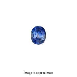 natural 2.46 ct blue sri lankan sapphire, oval faceted with gia report