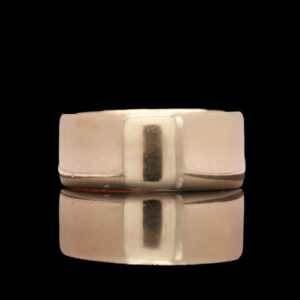 Victorian 12k Rose Gold 7.70 mm Wide Band Ring