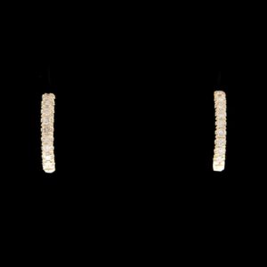 14k Yellow Gold 0.06 CTW Diamond Huggies