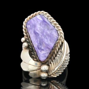 Sterling Silver Charoite Ring