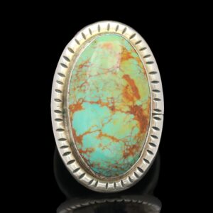 James Toadelena Navajo Sterling Royston Turquoise Ring