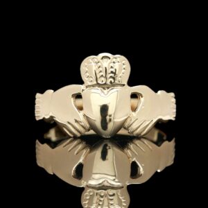 14k Yellow Gold Claddagh Ring