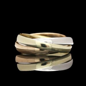 B.A. Ballou & Co. 14k Tri-Rone Rolling Ring