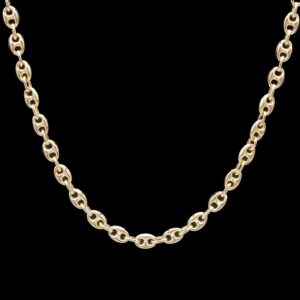 14k yellow gold 4.60 mm gucci link chain necklace