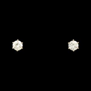14k yellow gold 0.55 ctw diamond stud earrings