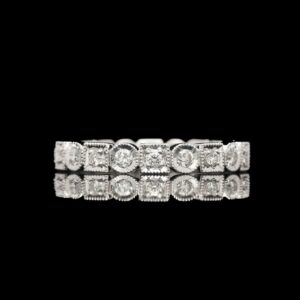 14k white gold 0.42 ctw diamond eternity band