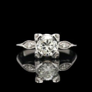 14k White Gold 0.69 ctw Diamond Ring