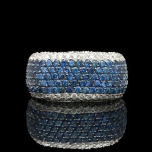 Le Vian 14k White Gold Blue Sapphire & Diamond Ring