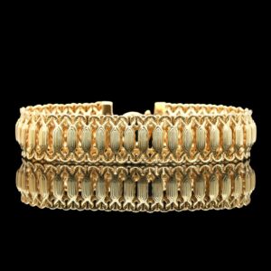 italian 14k gold fancy link bracelet